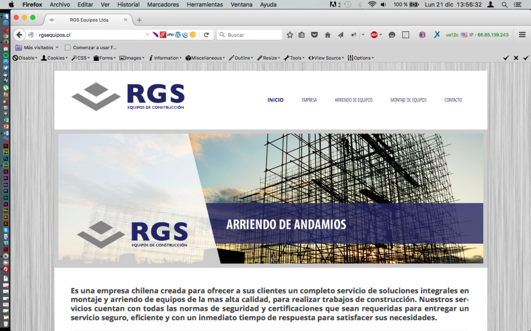 Sitio Web «RGS Equipos»