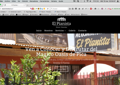 Sitio Web «El Pianista de Pica»