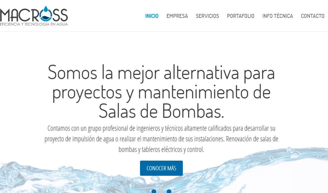 Sitio web – Macross.cl – Tecnología en aguas
