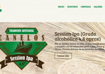 Sitio web – Cerveceria Canelos